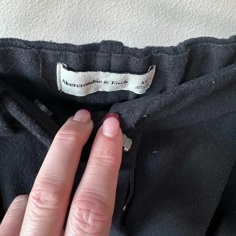 Abercrombie & Fitch Wide Leg Sloan Tailored Pant black xs - Picture 6 of 12